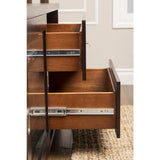 Abbyson Malibu Solid Oak Wood 72-inch Cappuccino TV Console