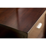 Abbyson Malibu Solid Oak Wood 72-inch Cappuccino TV Console