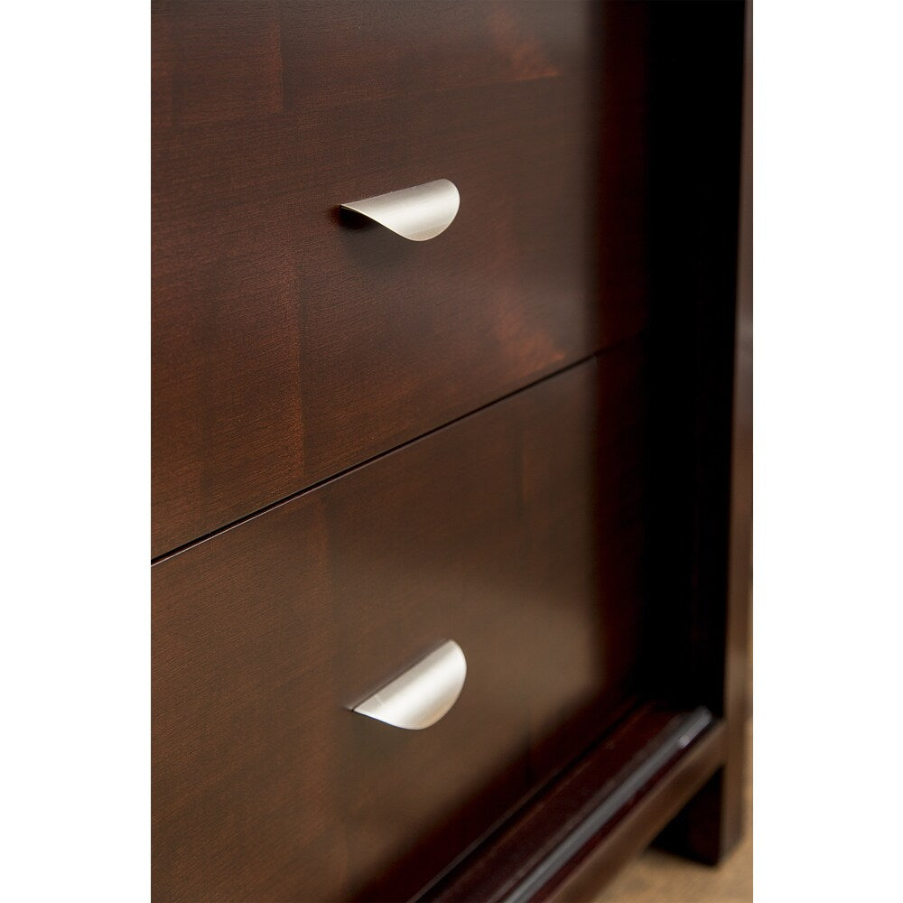 Abbyson Malibu Solid Oak Wood 72-inch Cappuccino TV Console