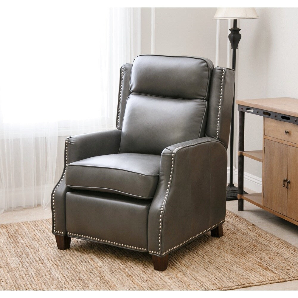 Abbyson Richfield Pushback Leather Recliner