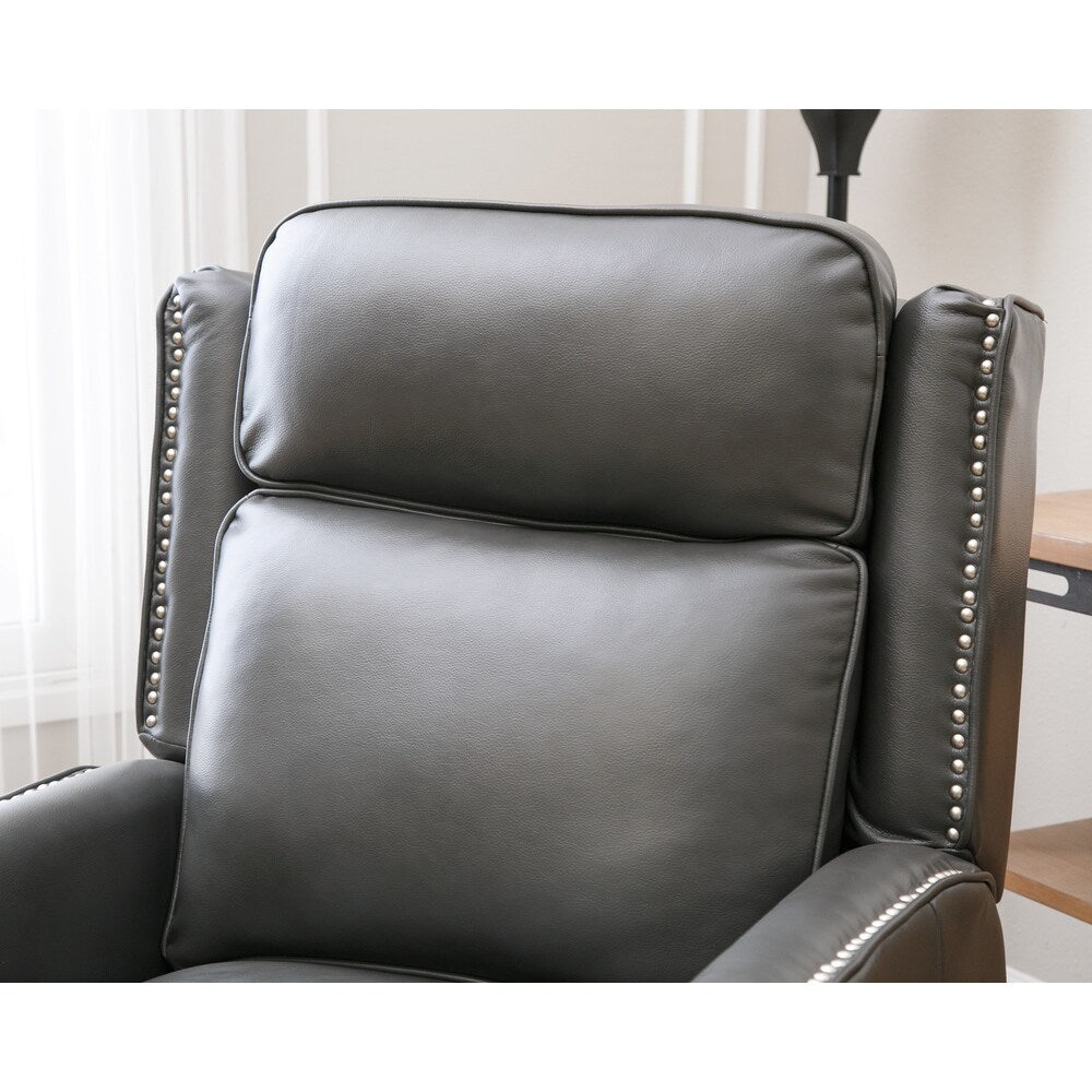 Abbyson Richfield Pushback Leather Recliner