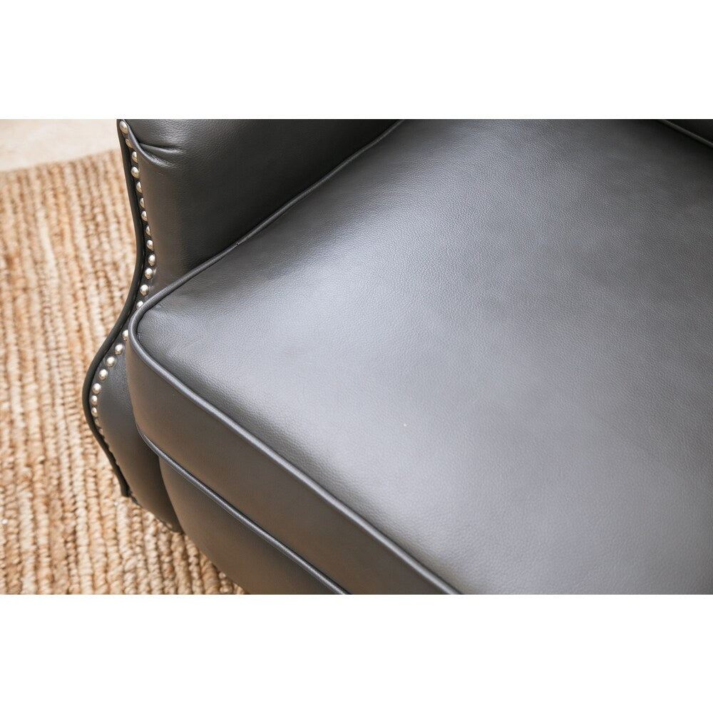 Abbyson Richfield Pushback Leather Recliner
