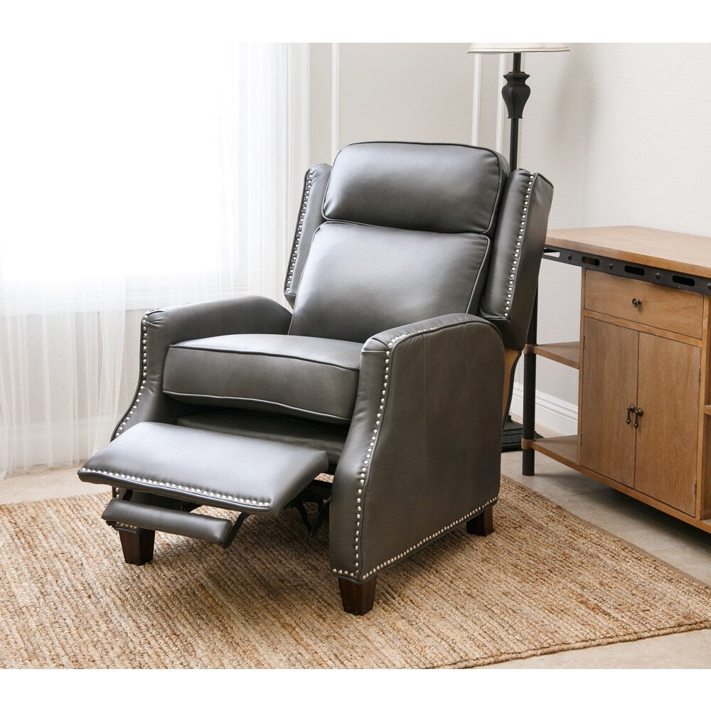 Abbyson Richfield Pushback Leather Recliner