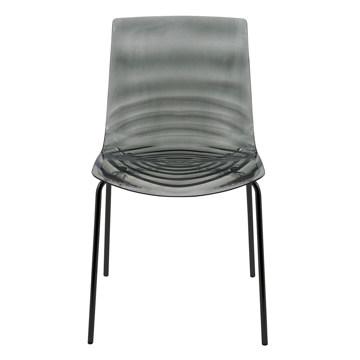 ABS Plastic Dining Chair with Stainless-Steel Legs Astor Series by LeisureMod