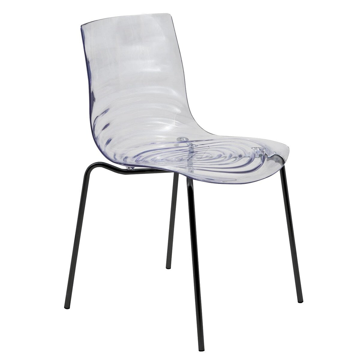 ABS Plastic Dining Chair with Stainless-Steel Legs Astor Series by LeisureMod