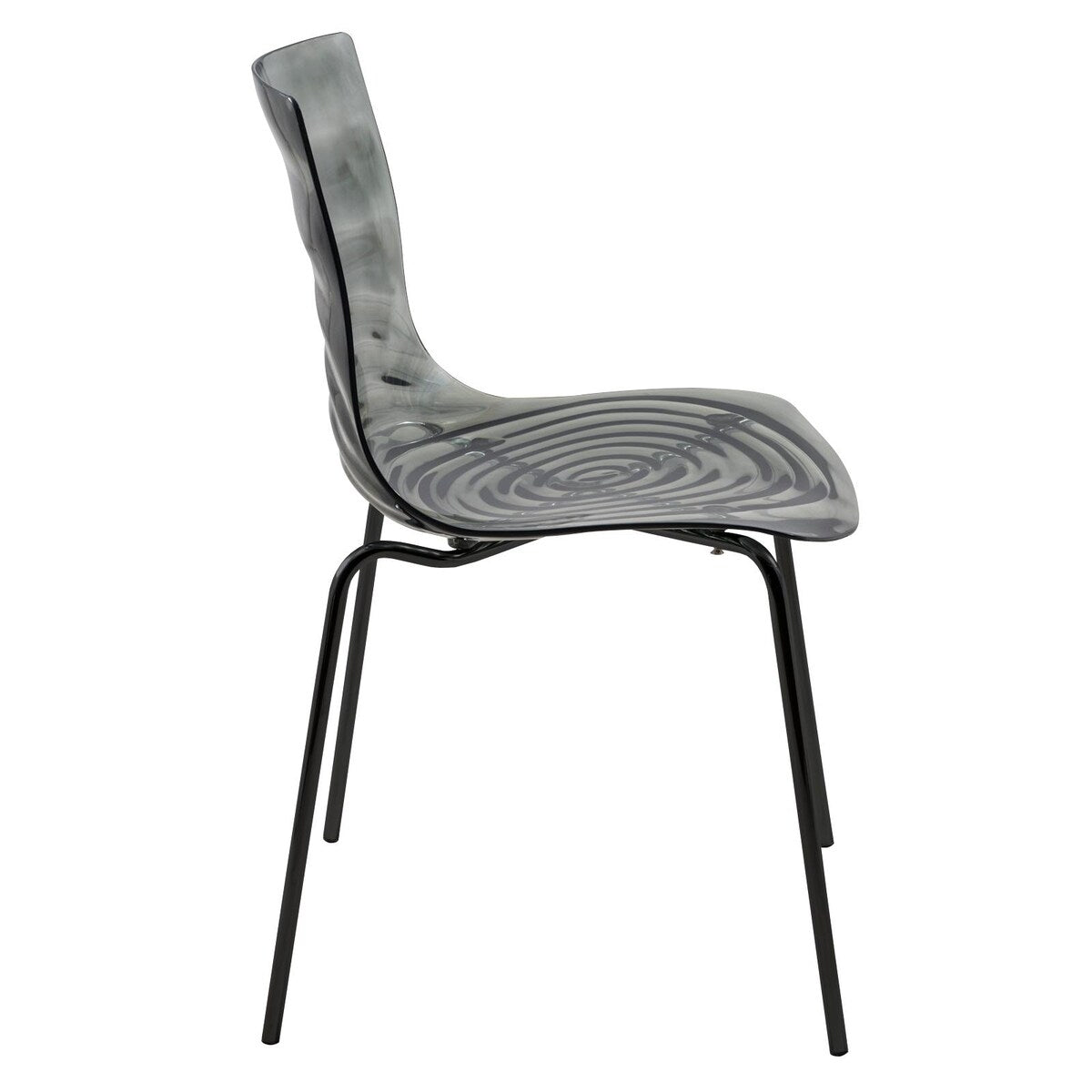 ABS Plastic Dining Chair with Stainless-Steel Legs Astor Series by LeisureMod