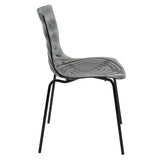 ABS Plastic Dining Chair with Stainless-Steel Legs Astor Series by LeisureMod