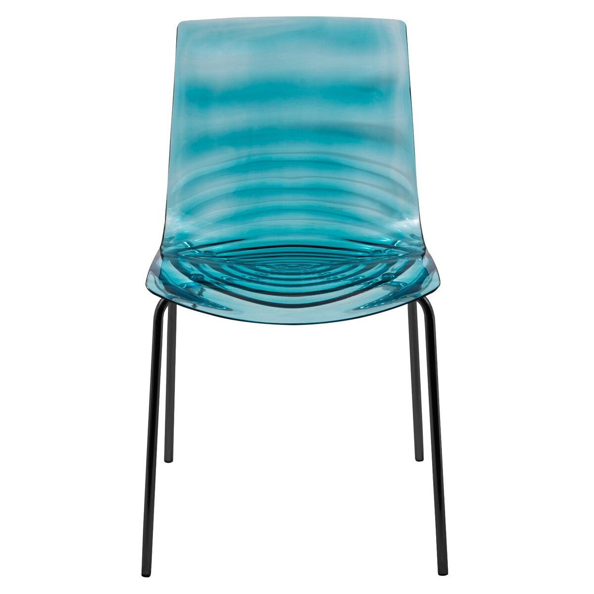 ABS Plastic Dining Chair with Stainless-Steel Legs Astor Series by LeisureMod