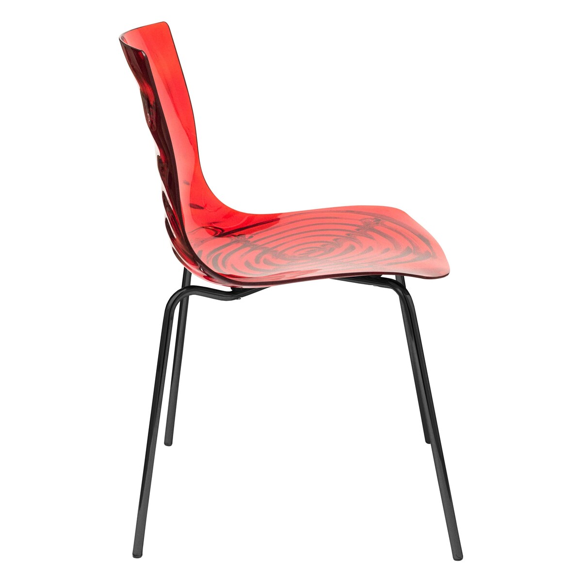 ABS Plastic Dining Chair with Stainless-Steel Legs Astor Series by LeisureMod