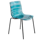 ABS Plastic Dining Chair with Stainless-Steel Legs Astor Series by LeisureMod