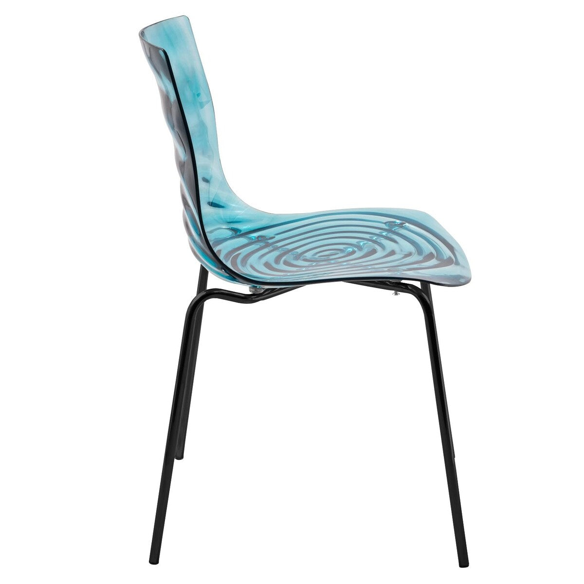 ABS Plastic Dining Chair with Stainless-Steel Legs Astor Series by LeisureMod
