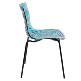 ABS Plastic Dining Chair with Stainless-Steel Legs Astor Series by LeisureMod
