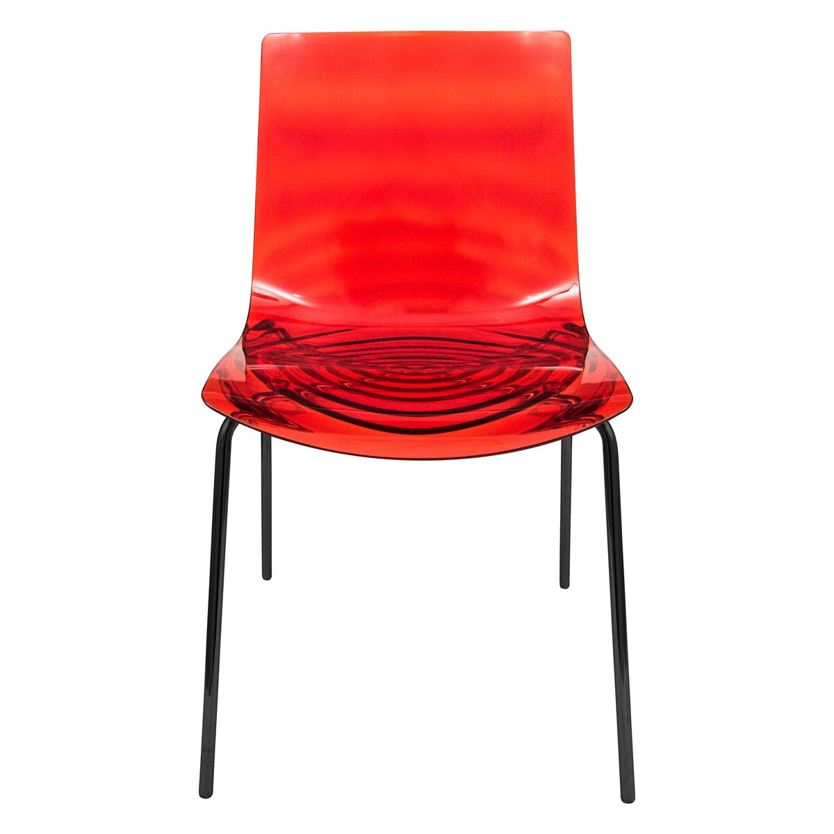 ABS Plastic Dining Chair with Stainless-Steel Legs Astor Series by LeisureMod