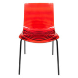 ABS Plastic Dining Chair with Stainless-Steel Legs Astor Series by LeisureMod
