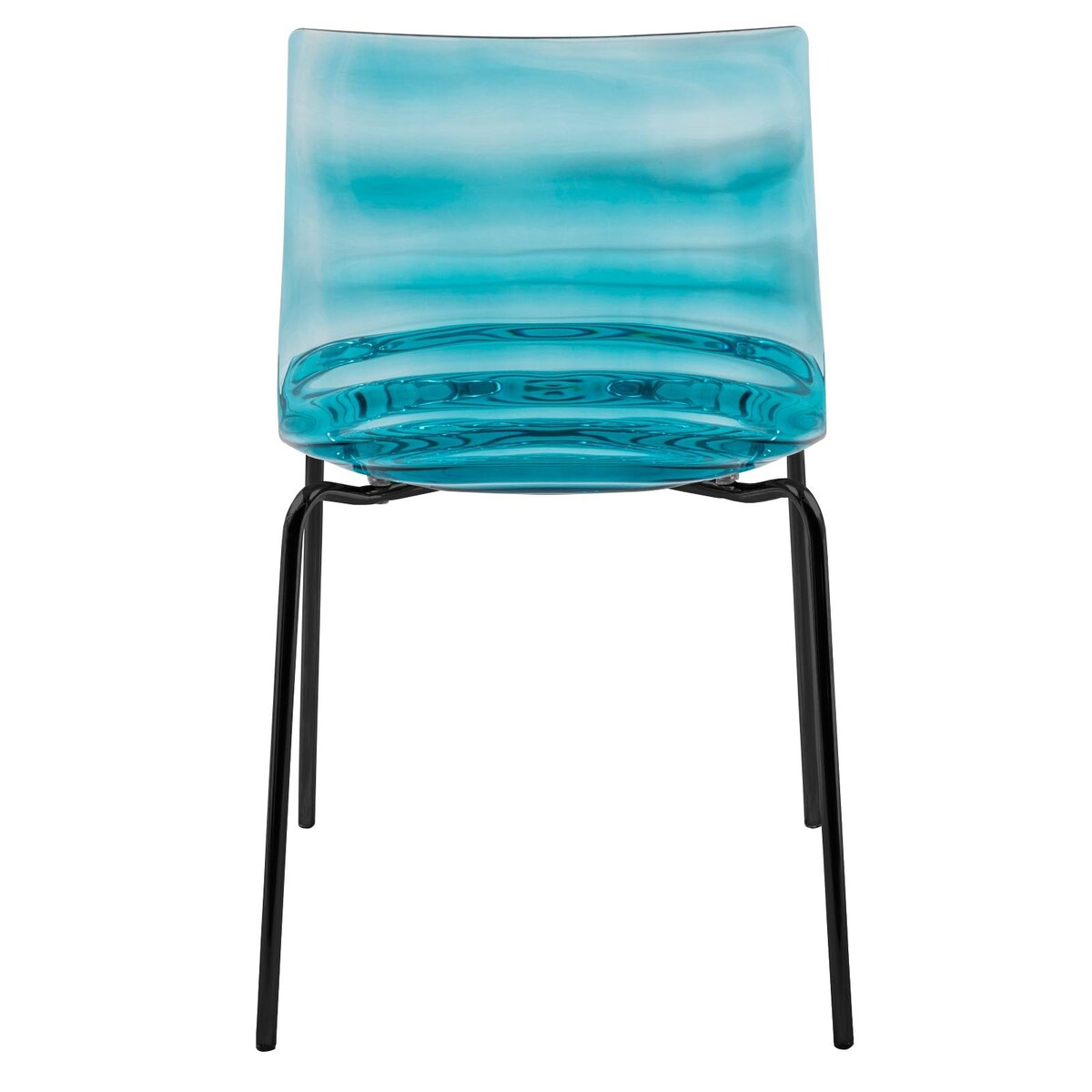 ABS Plastic Dining Chair with Stainless-Steel Legs Astor Series by LeisureMod