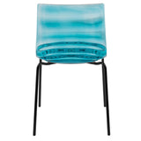 ABS Plastic Dining Chair with Stainless-Steel Legs Astor Series by LeisureMod