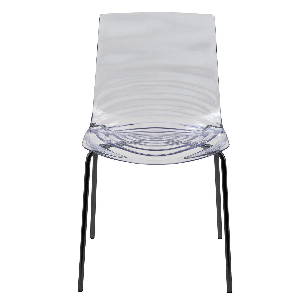 ABS Plastic Dining Chair with Stainless-Steel Legs Astor Series by LeisureMod