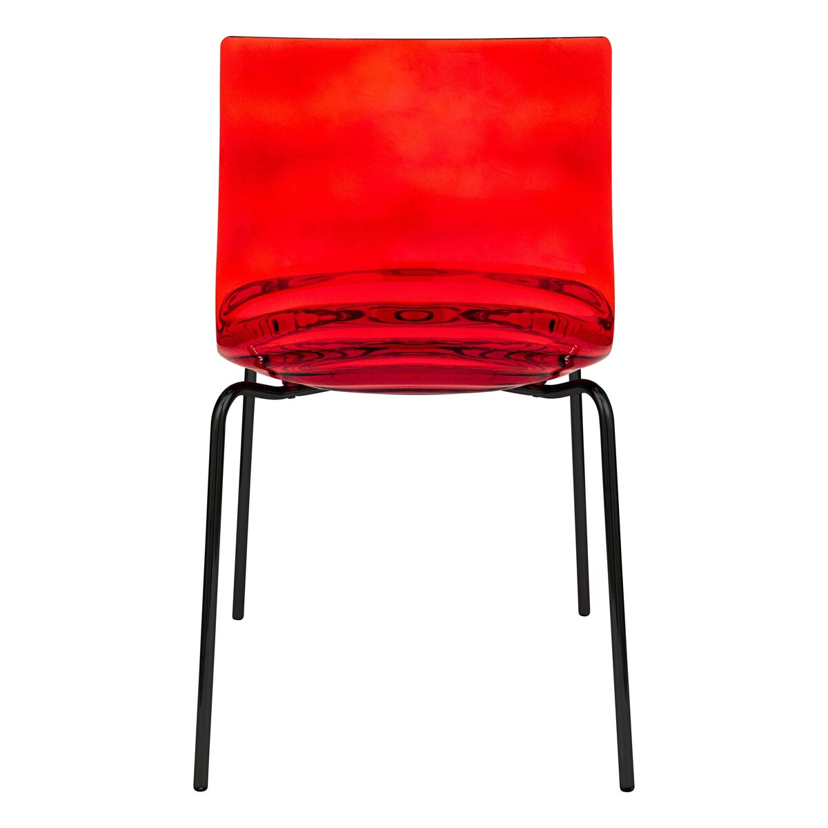 ABS Plastic Dining Chair with Stainless-Steel Legs Astor Series by LeisureMod