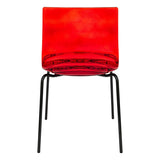 ABS Plastic Dining Chair with Stainless-Steel Legs Astor Series by LeisureMod
