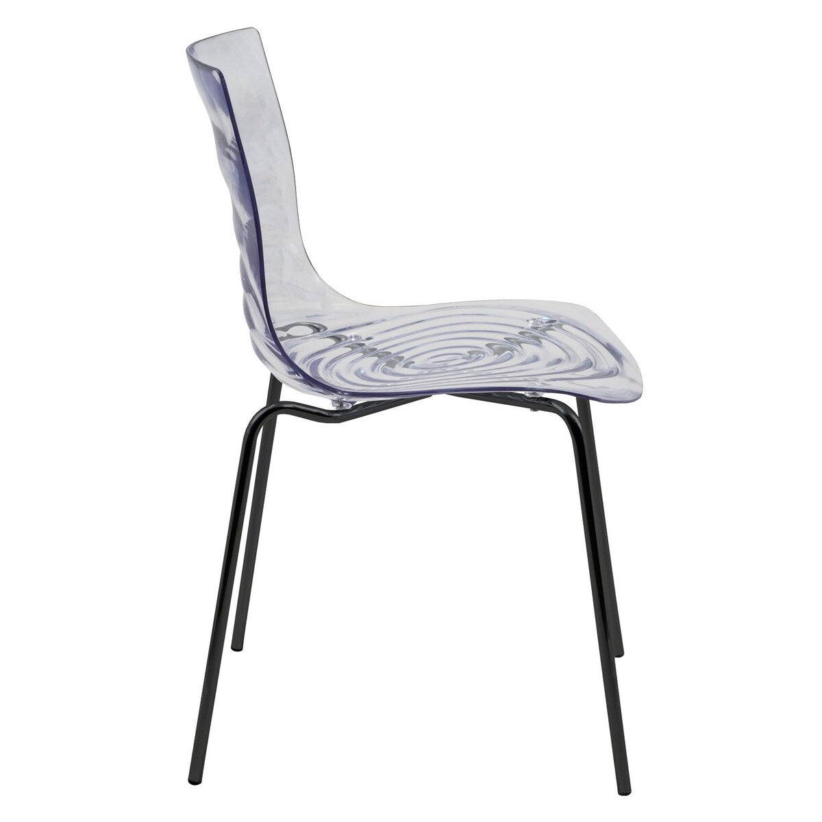 ABS Plastic Dining Chair with Stainless-Steel Legs Astor Series by LeisureMod
