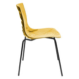 ABS Plastic Dining Chair with Stainless-Steel Legs Astor Series by LeisureMod
