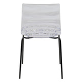 ABS Plastic Dining Chair with Stainless-Steel Legs Astor Series by LeisureMod