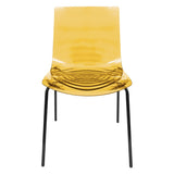 ABS Plastic Dining Chair with Stainless-Steel Legs Astor Series by LeisureMod