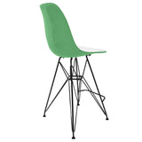 ABS Resin Barstool with Black Steel Base Cresco Series by LeisureMod