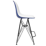 ABS Resin Barstool with Black Steel Base Cresco Series by LeisureMod