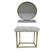 ACME Adao Vanity Mirror and Stool