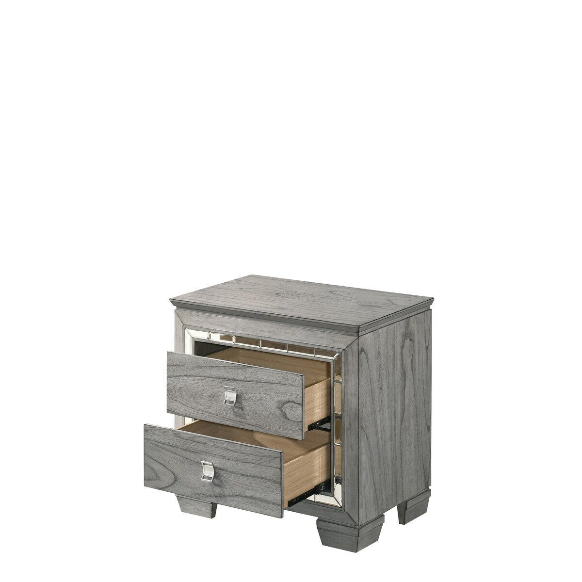ACME Antares Nightstand in Light Gray Oak