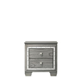 ACME Antares Nightstand in Light Gray Oak