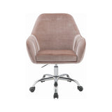 ACME Eimer Office Chair in Peach and Chrome