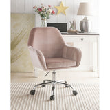ACME Eimer Office Chair in Peach and Chrome