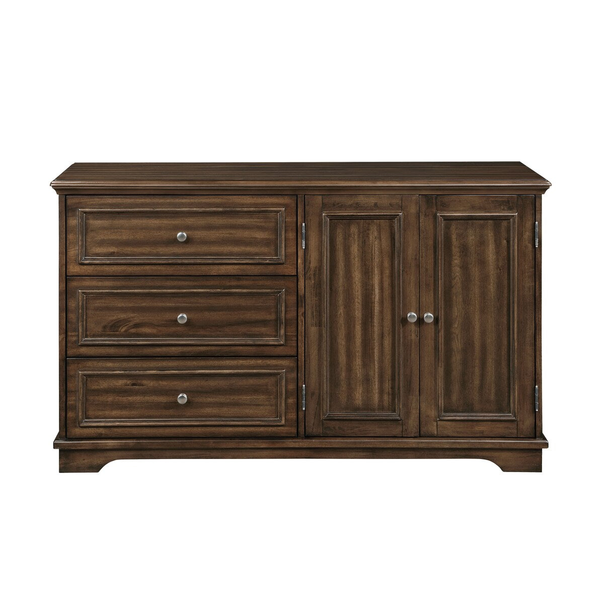 ACME Franklin 4Pcs Pack Queen Bed Set, Brushed Walnut Finish