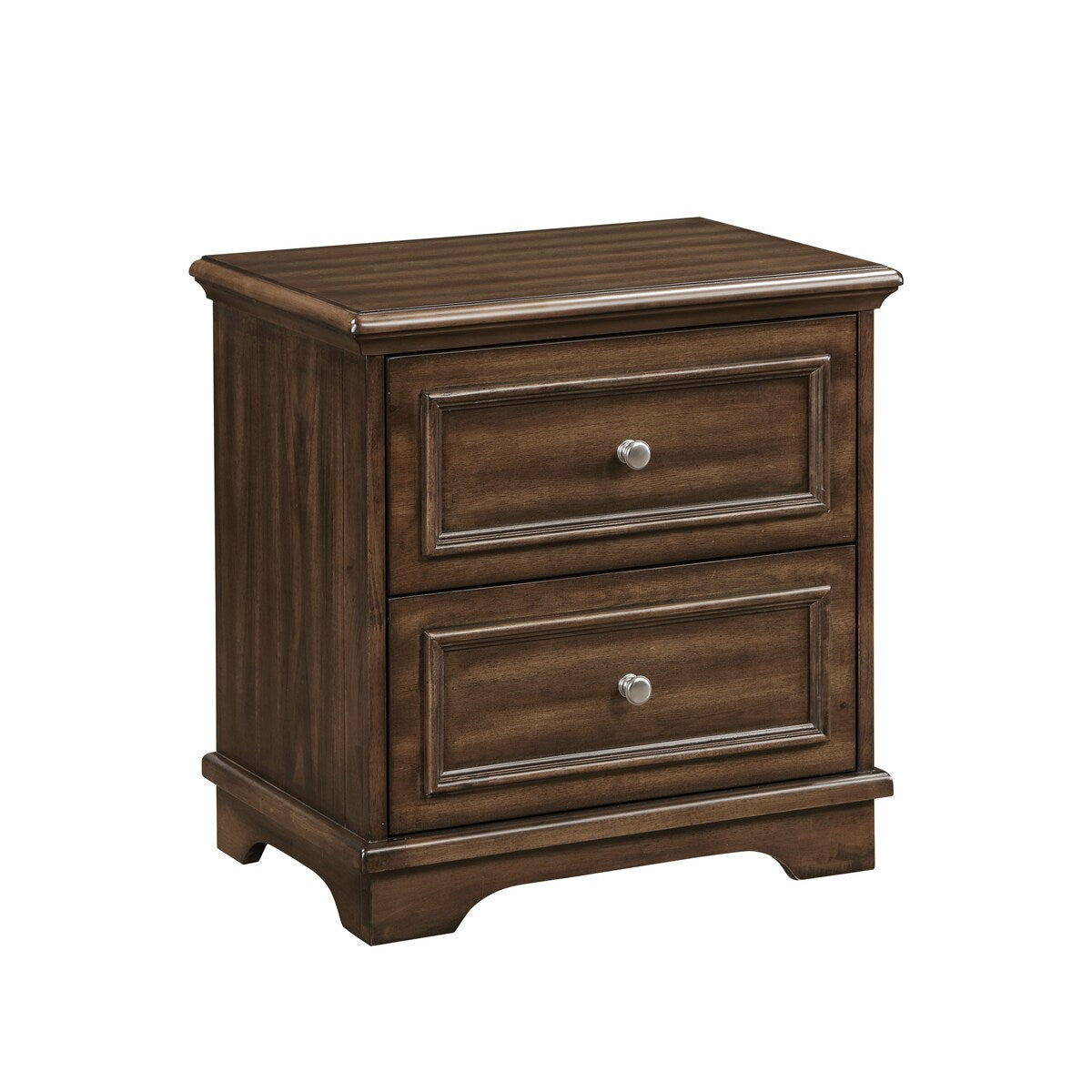 ACME Franklin 4Pcs Pack Queen Bed Set, Brushed Walnut Finish