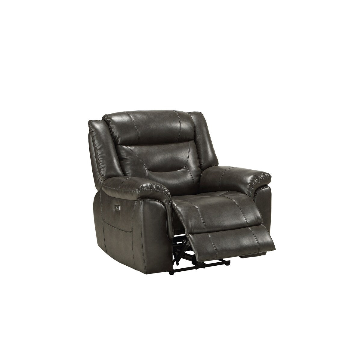 ACME Imogen Recliner (Power Motion) in Gray Leather-Aire