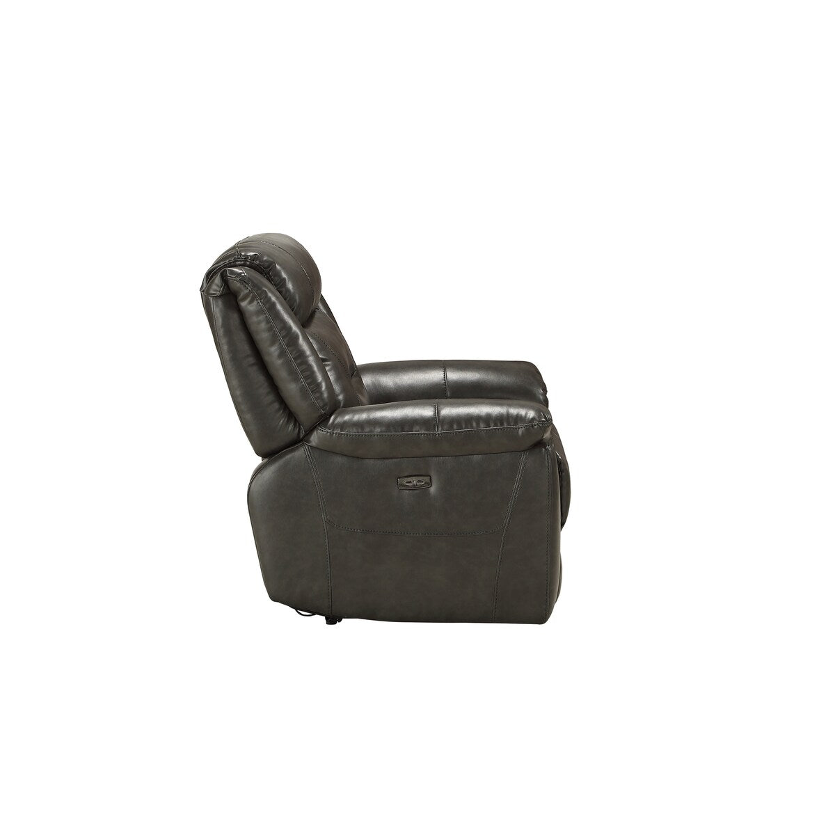 ACME Imogen Recliner (Power Motion) in Gray Leather-Aire