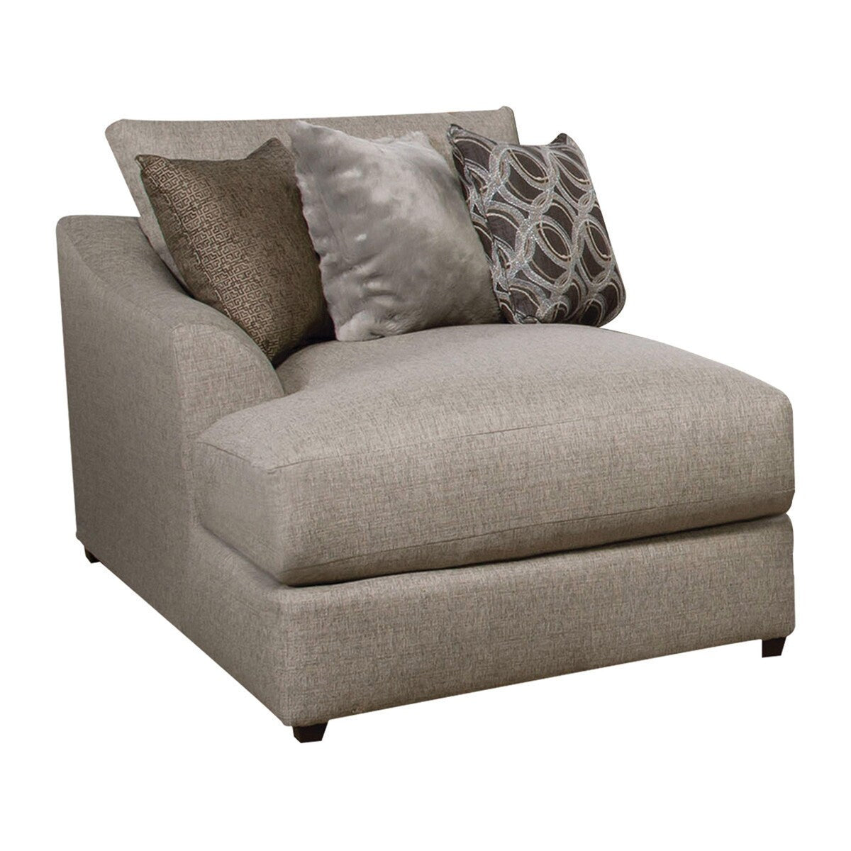 ACME Petillia Sandstone Fabric Pillow Back Arm Chair