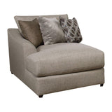 ACME Petillia Sandstone Fabric Pillow Back Arm Chair