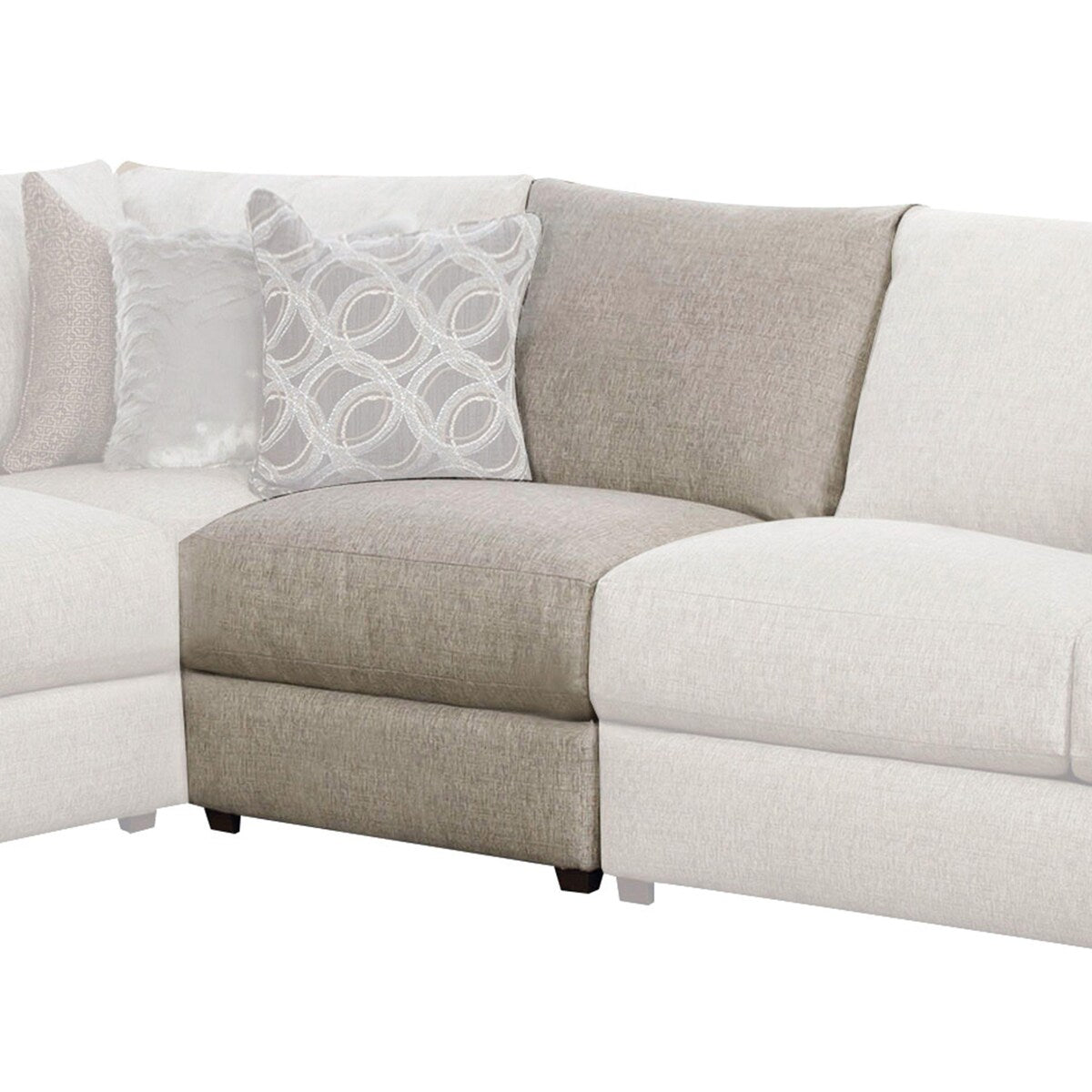 ACME Petillia Sandstone Fabric Pillow Back Arm Chair