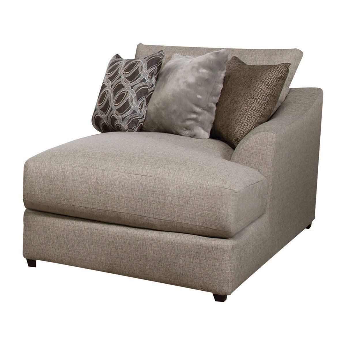 ACME Petillia Sandstone Fabric Pillow Back Arm Chair