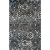 ADDISON Blair Distressed Ikat Gray/Blue Area Rug (3'3"X5'1") - 3'3"X5'1"