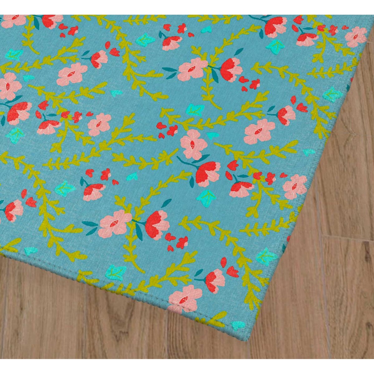 ADELAIDE FLORAL OCEAN Laundry Mat By Kavka Designs