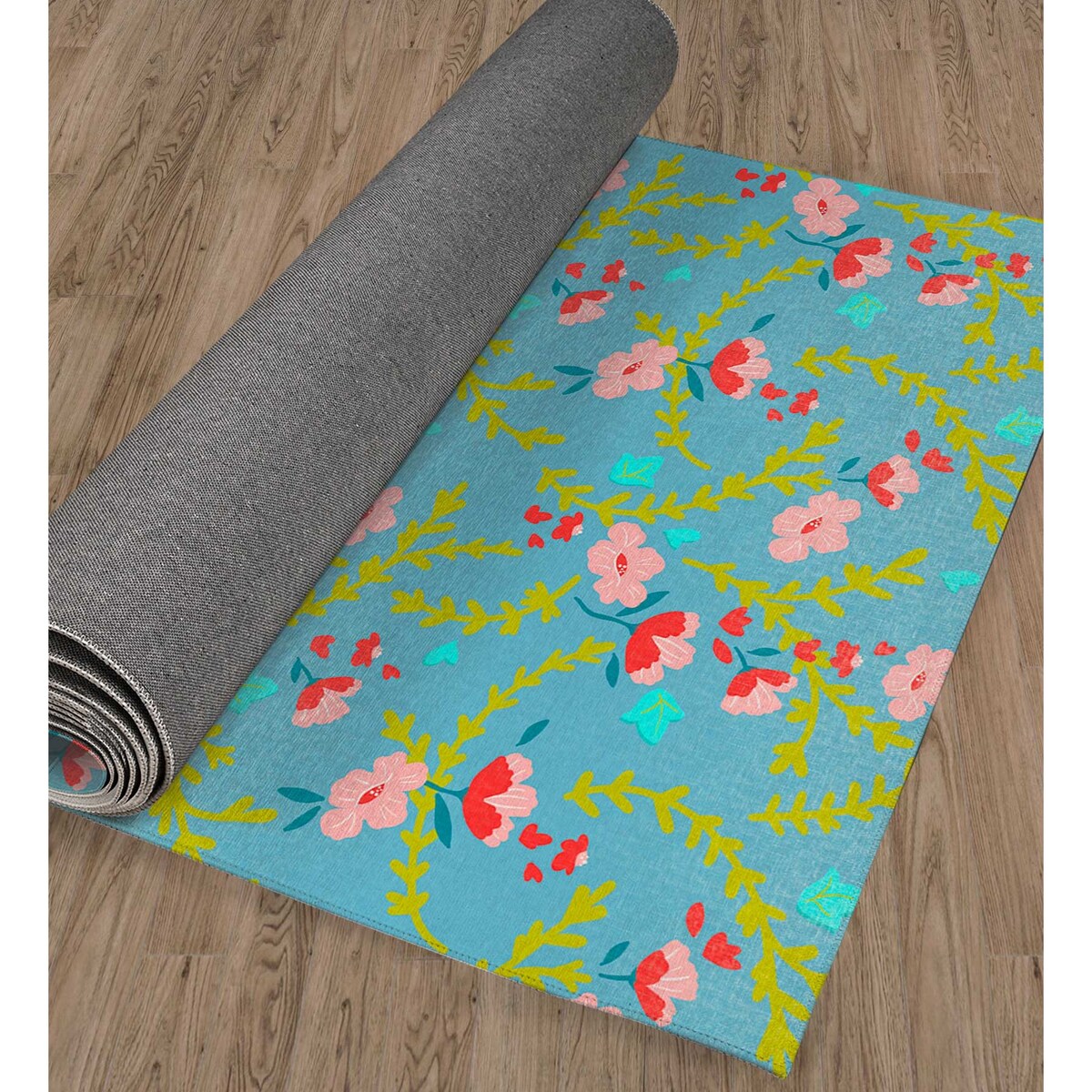 ADELAIDE FLORAL OCEAN Laundry Mat By Kavka Designs