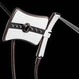 AKDY SH0104 9" Rectangular Shower Head with 4 Multi-Function Modes and Wand Combo in Oiled-Rubbed Bronze