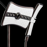 AKDY SH0104 9" Rectangular Shower Head with 4 Multi-Function Modes and Wand Combo in Oiled-Rubbed Bronze