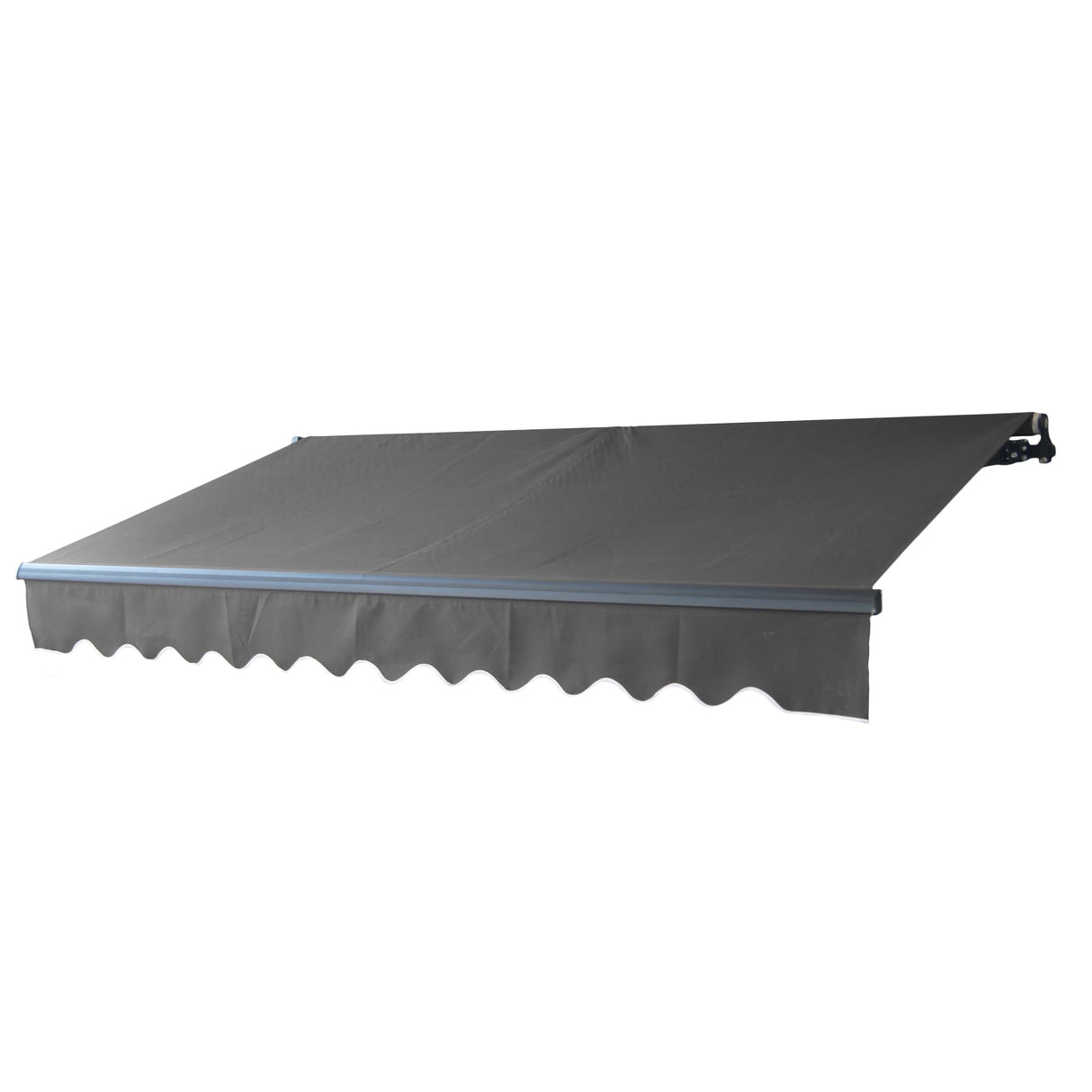 ALEKO 10 x 8 ft Motorized Black Frame Retractable Home Patio Canopy Awning