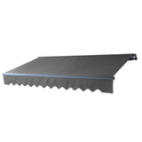 ALEKO 10 x 8 ft Motorized Black Frame Retractable Home Patio Canopy Awning