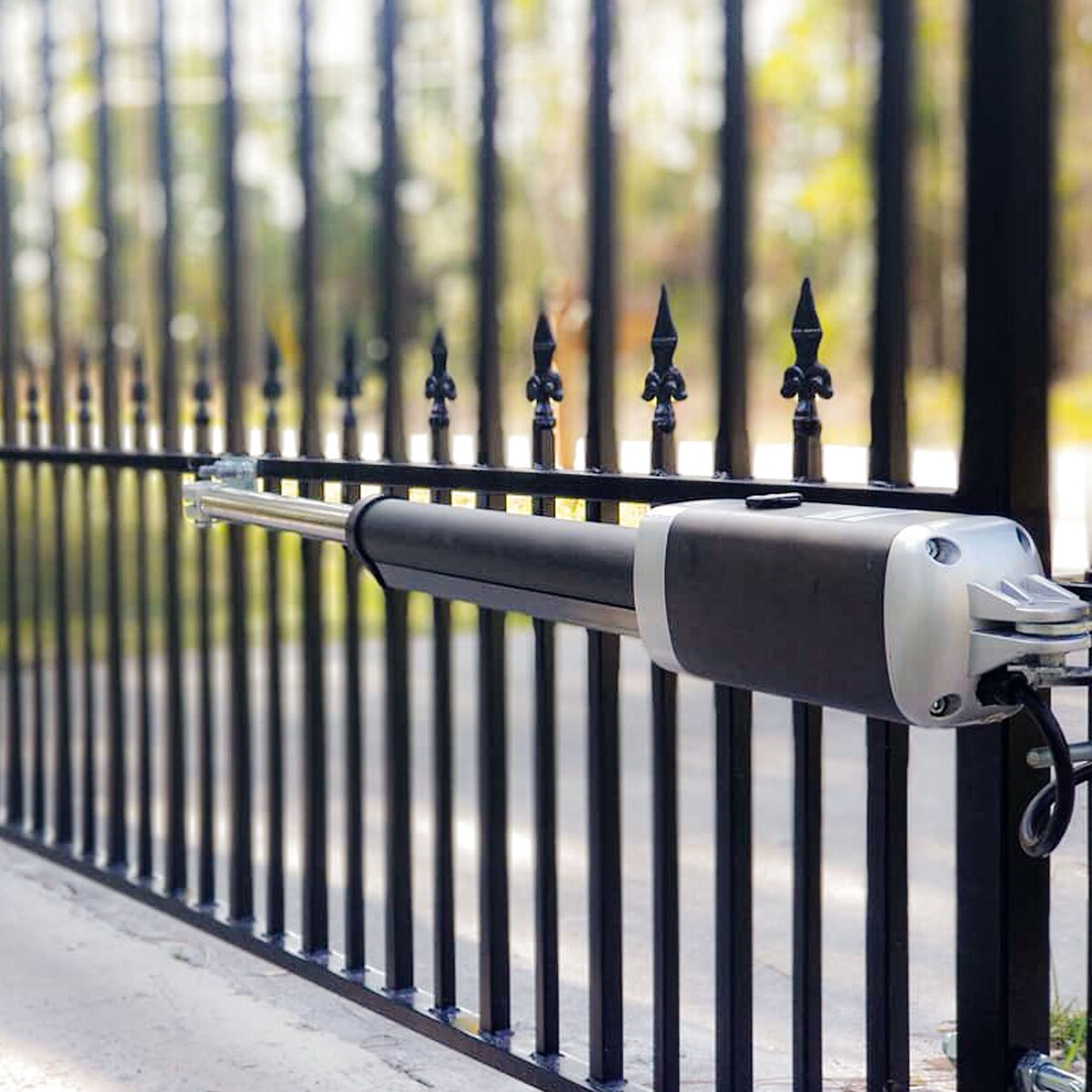 ALEKO Barcelona Style 16 ft Steel Dual Swing Garden Driveway Gate with Opener